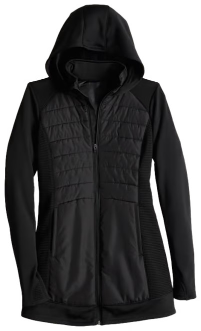 Women's Tek Gear® Long Mixed Media Jacket | Kohl's