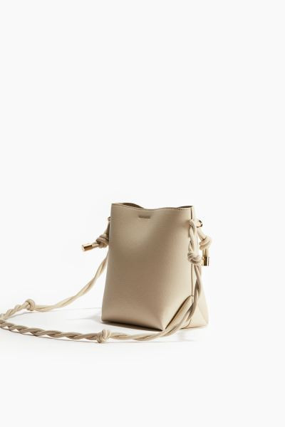 Knot-detail Crossbody Bag - Light beige - Ladies | H&M US | H&M (US + CA)