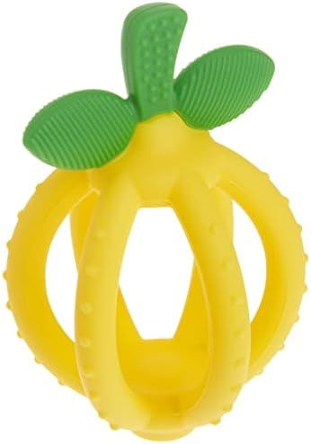 Itzy Ritzy Teething Ball & Training Toothbrush – Silicone, BPA-Free Bitzy Biter Lemon-Shaped Te... | Amazon (US)