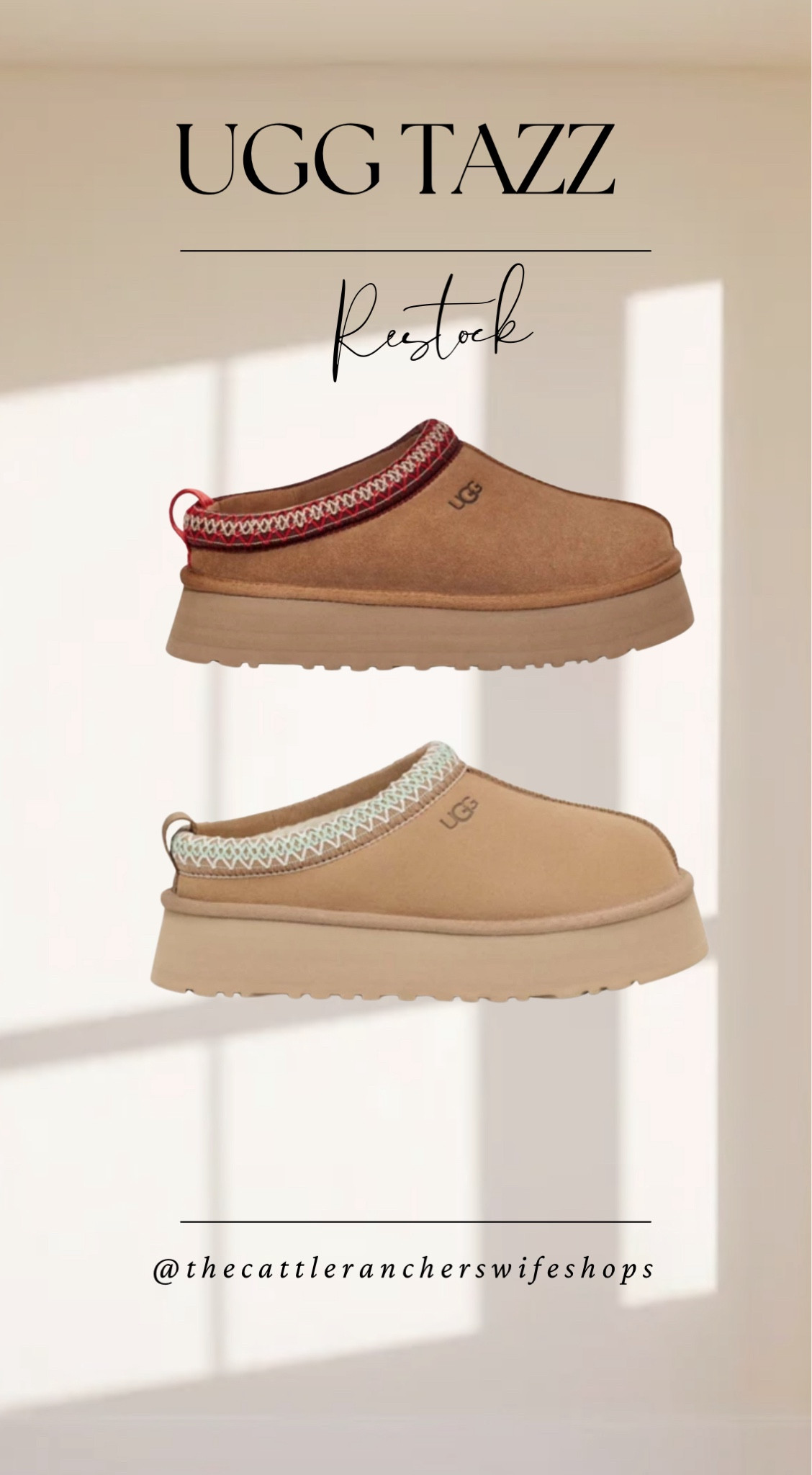 Y'all better run for the hills! UGG Tazz / Tasmann Platforms back in stock!!!!!! These are old out EVERYWHERE and y'all are begging me for notifications on a restock! 

 The best tip! If you click follow and subscribe you'll get alerts when things that you heart drop in price and restock! 😱❤️👏🏼👏🏼🔥💯  

#LTKHoliday #LTKGiftGuide #LTKStyleTip