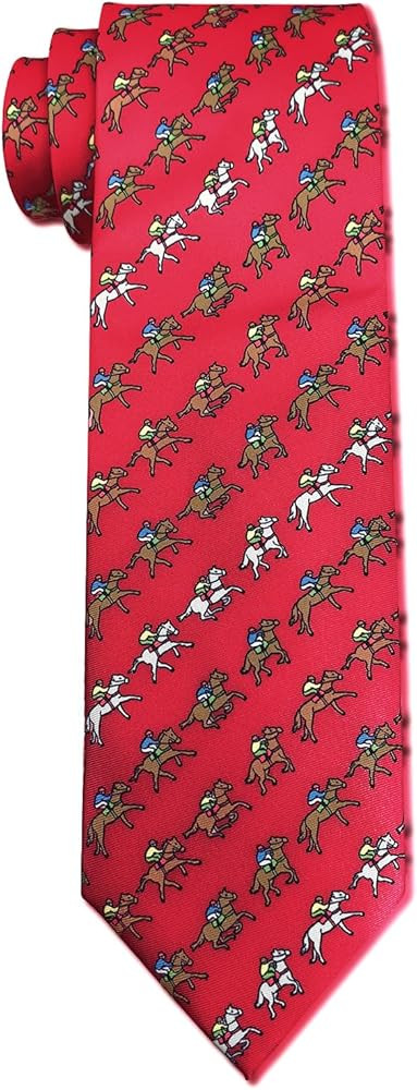 Horse Racing Ties Mens Horse Jockey Necktie Animal Men's Tie 3.15" (8CM) Horse Tie For Men | Amazon (US)