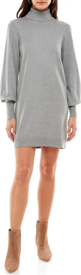 WAYF Morela Long Sleeve Turtleneck Sweater Dress | Nordstrom | Nordstrom