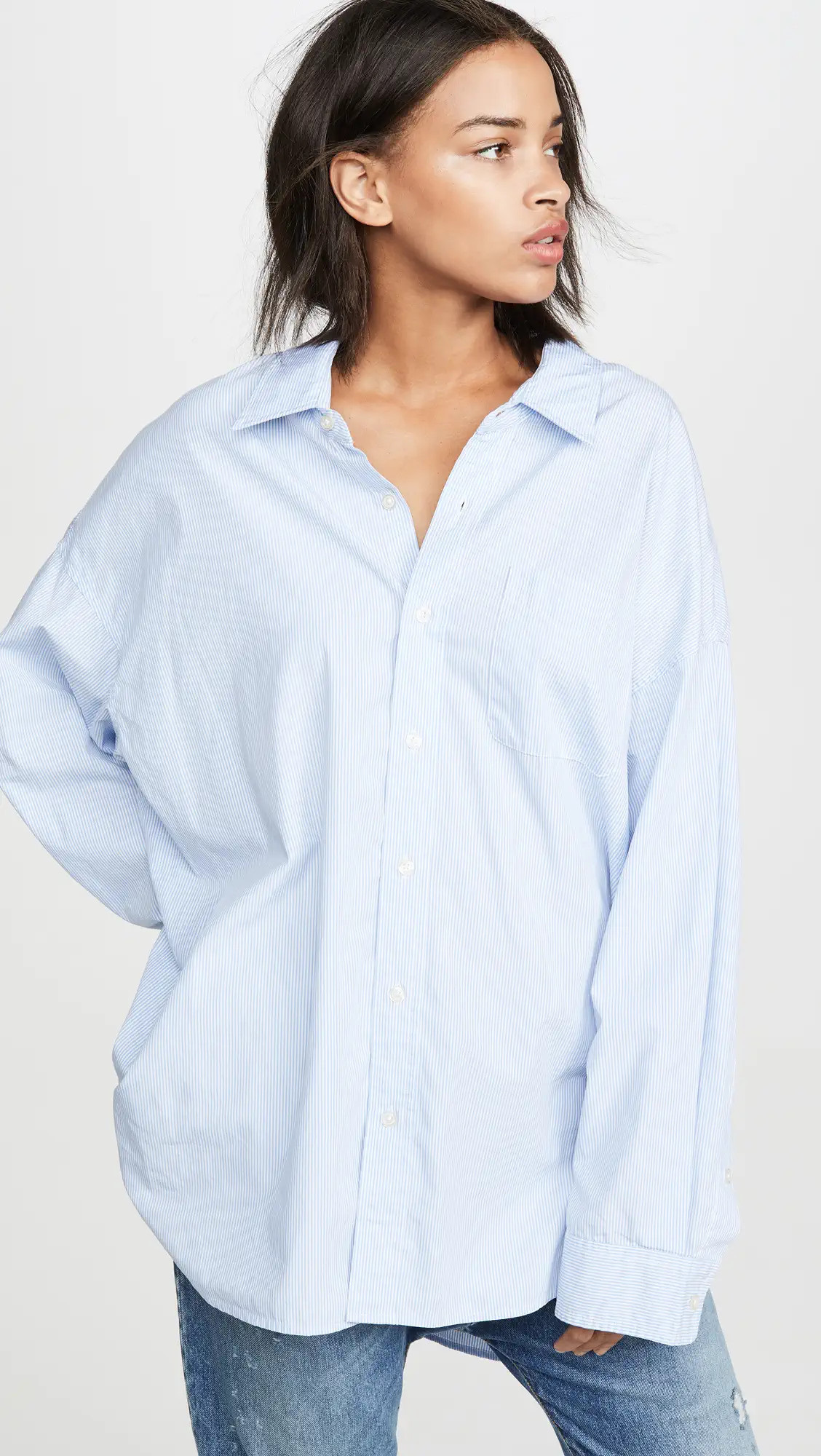 R13 Drop Neck Oxford Shirt | Shopbop | Shopbop