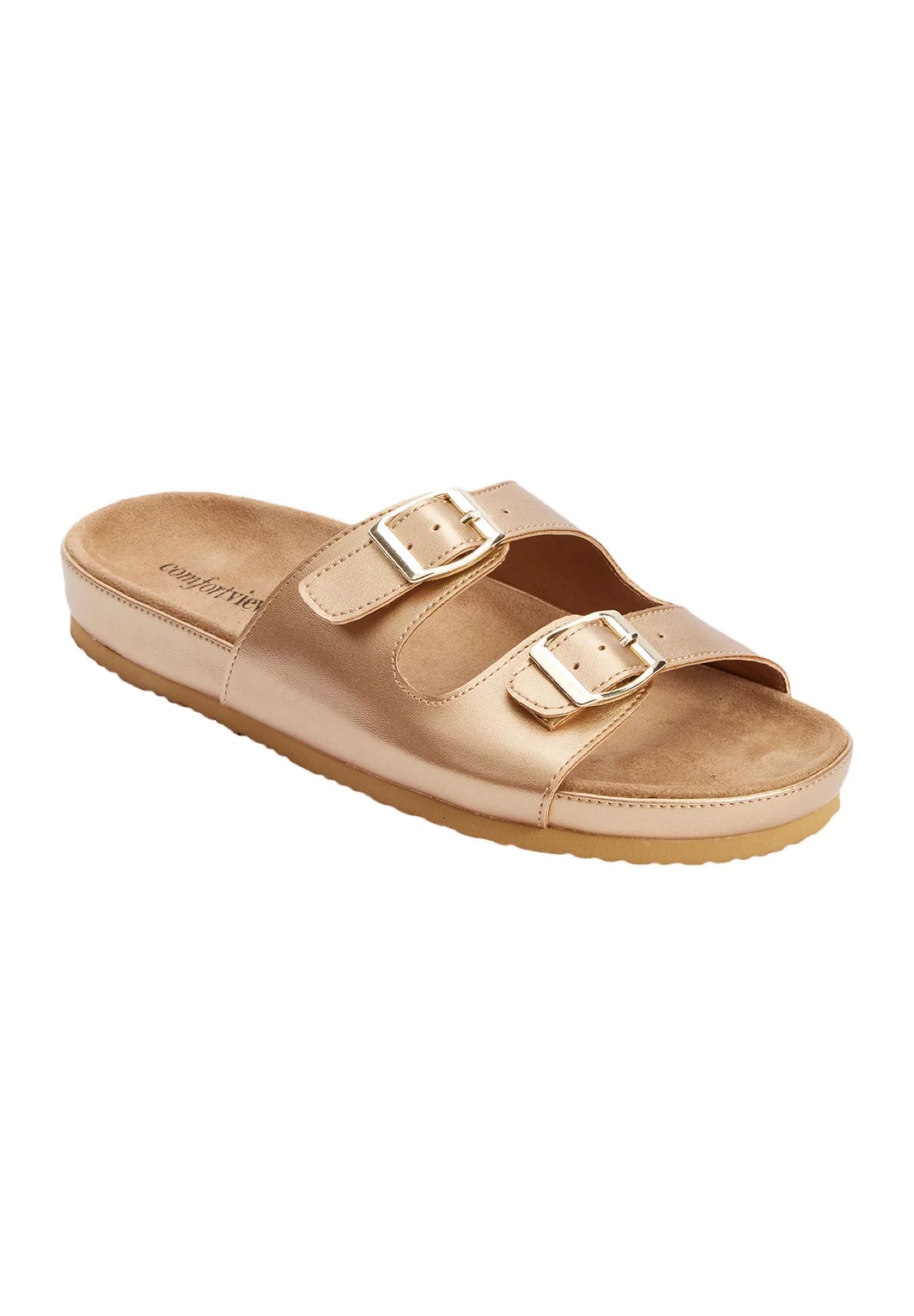 Comfortview Women's Wide Width The Maxi Slip On Footbed Sandal Sandal | Walmart (US)