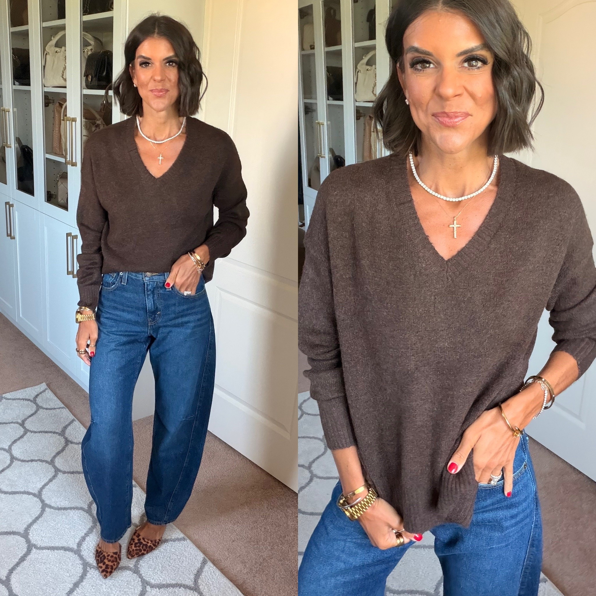 Size small in sweater size 24 in jeans

#LTKootd #LTKdayinmylife #LTKgrwm
