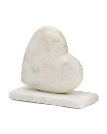 Marble Heart On Base | Marshalls