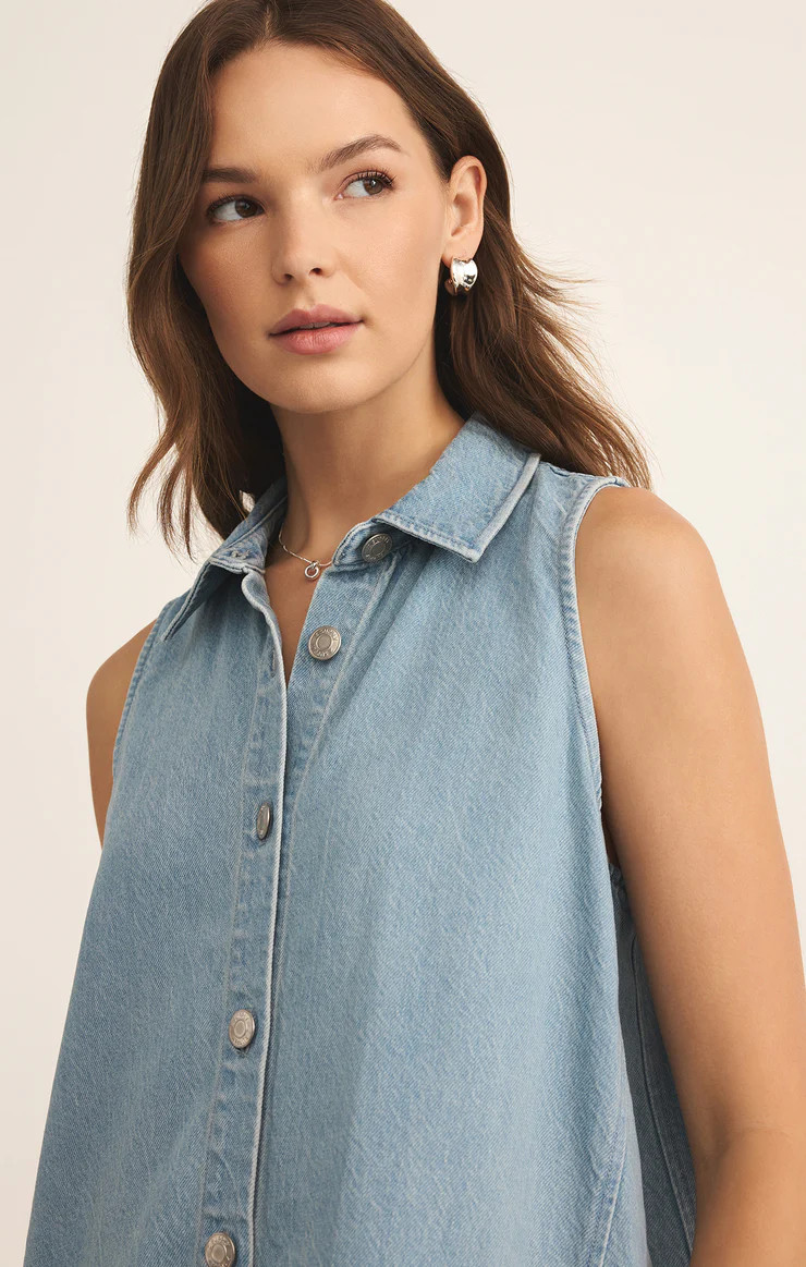 New Light Denim Mini Dress | Z Supply