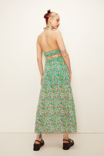 Open-backed Chiffon Dress | H&M (US + CA)