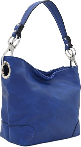 Hobo Shoulder Bag with Big Snap Hook Hardware | Amazon (US)