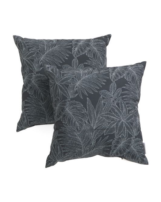 18x18 2pk Indoor Outdoor Tropical Pillow Set | TJ Maxx