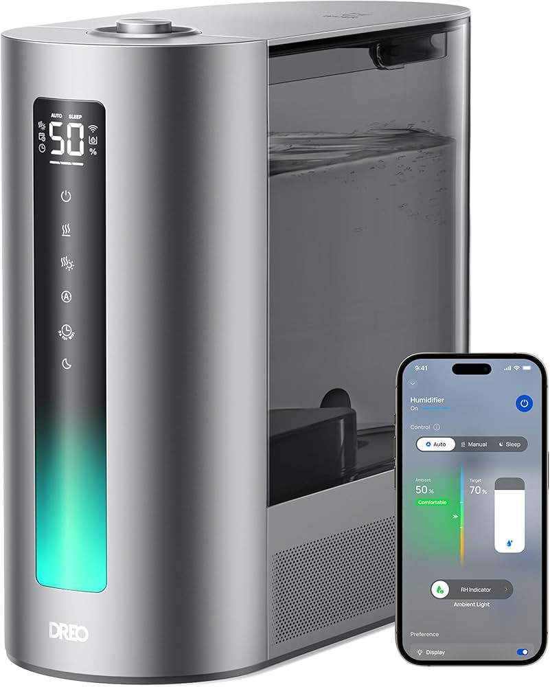 DREO 6L Humidifiers for Bedroom, Smart Warm & Cool Mist for Large Room, 60Hr Quiet Runtime for Ba... | Amazon (US)