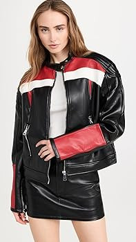 Lioness Women's Top Model Faux Leather Biker Jacket | Amazon (US)