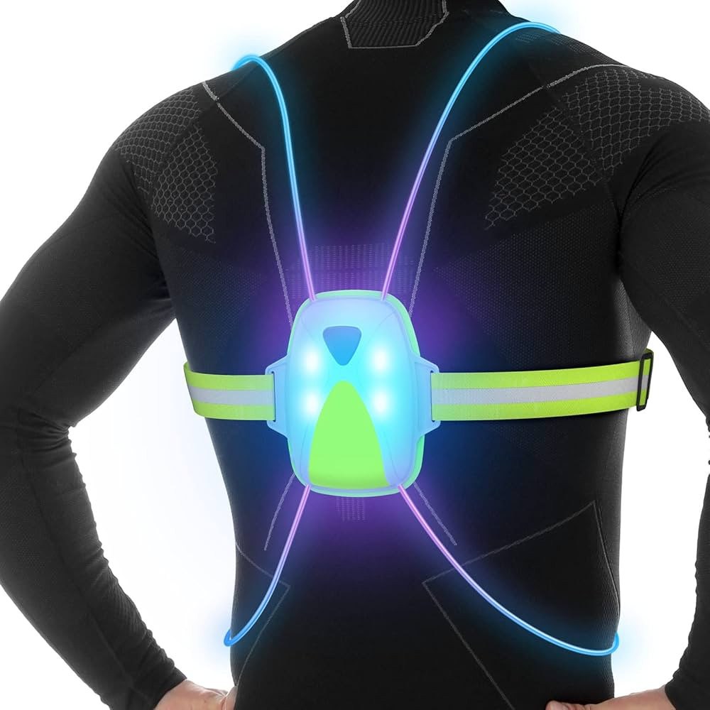 LED Reflective Running Vest with Front Light,Running Lights for Runners,Reflective Running Gear f... | Amazon (US)