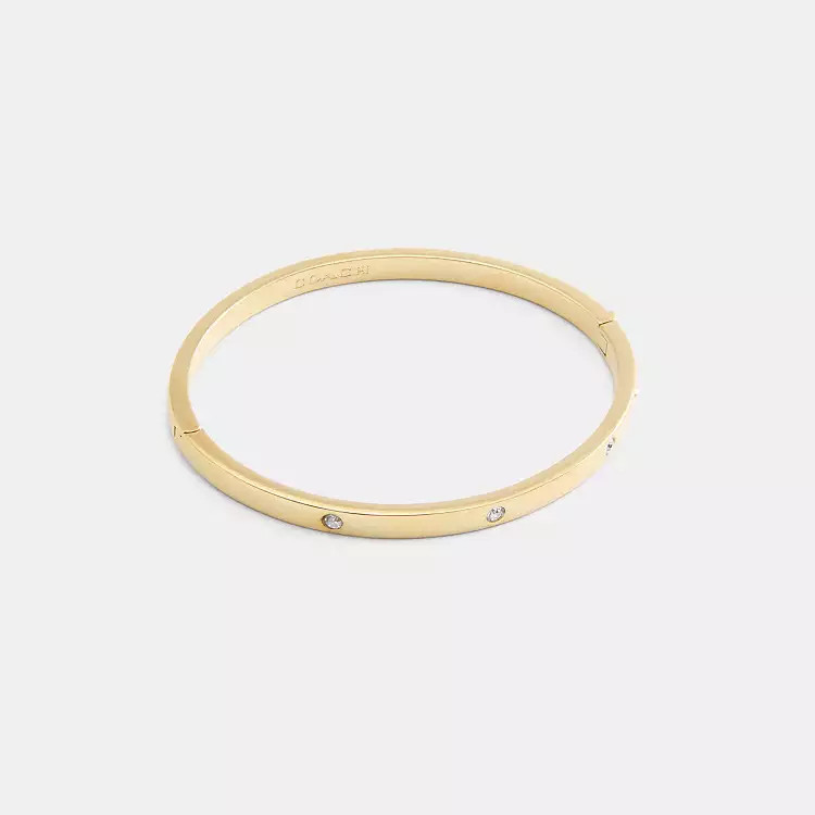Stone Hinged Bangle | Coach Outlet US