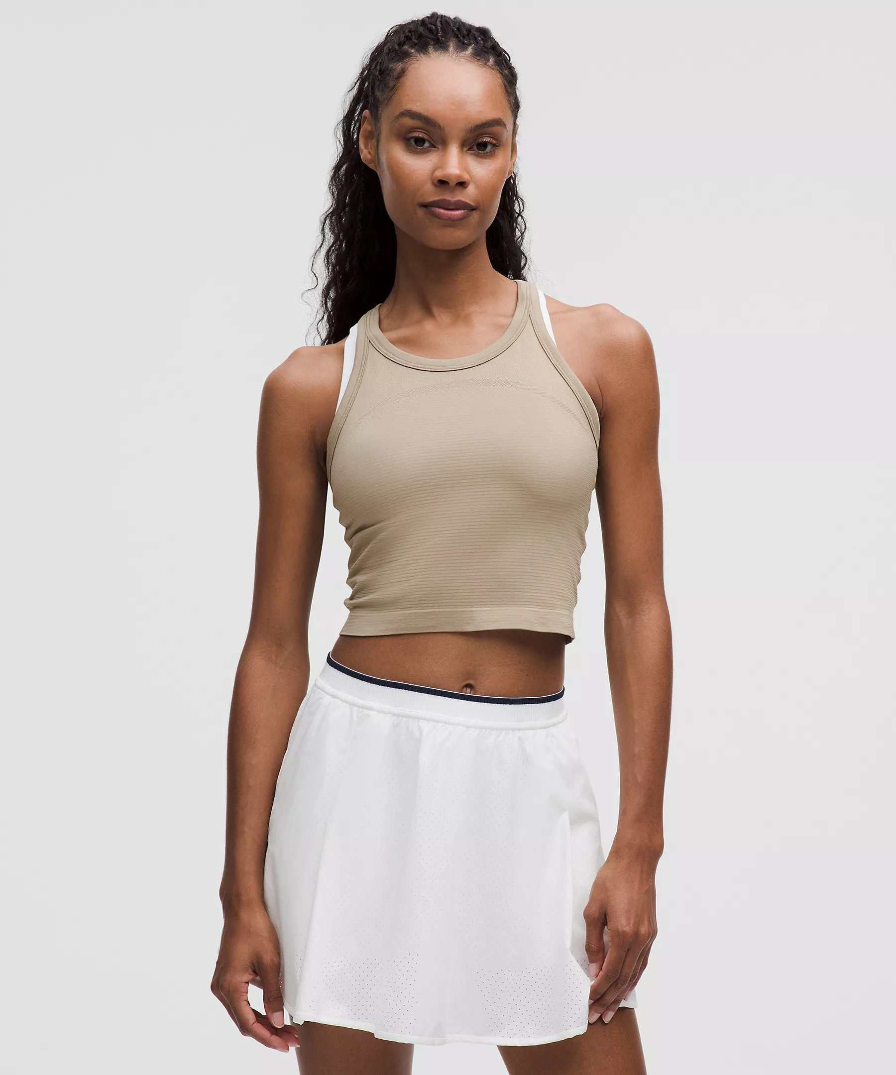 Swiftly Tech Cropped Racerback Tank Top 2.0 | Women's Sleeveless & Tank Tops | lululemon | Lululemon (US)