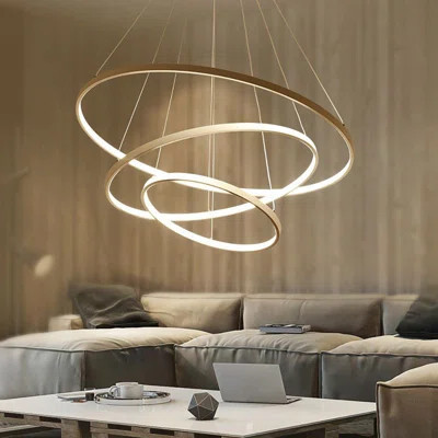 3 - Light Led Chandelier Circle Ceiling Light | Wayfair North America