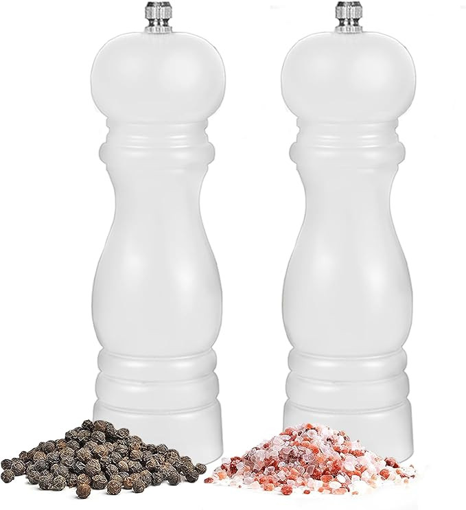 Salt and Pepper Grinder Set of 2 - Wood Salt and Pepper Mill with Adjustable Coarseness Ceramic C... | Amazon (US)