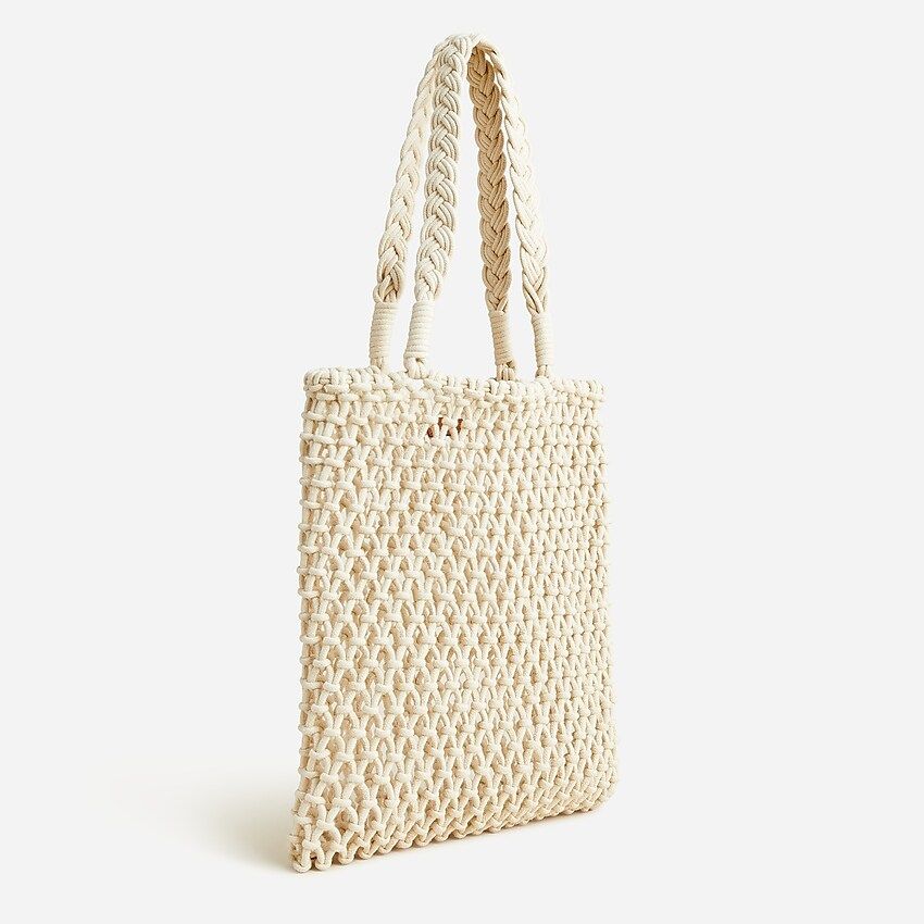 Cadiz hand-knotted rope tote | J.Crew US