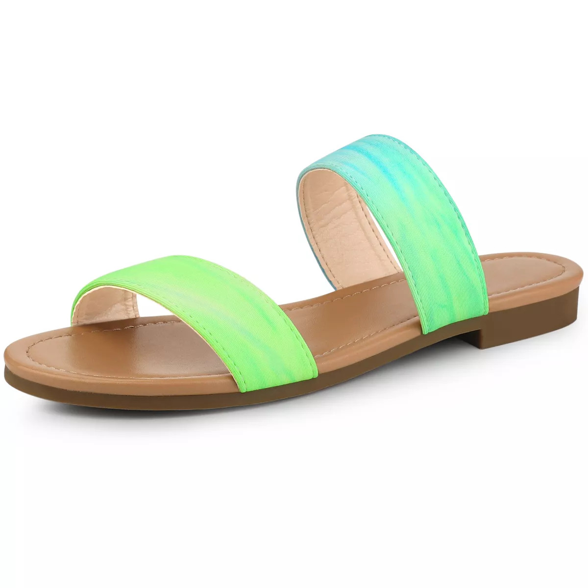 Allegra K Women's Tie Dye Dual Straps Slip-on Sandals | Target