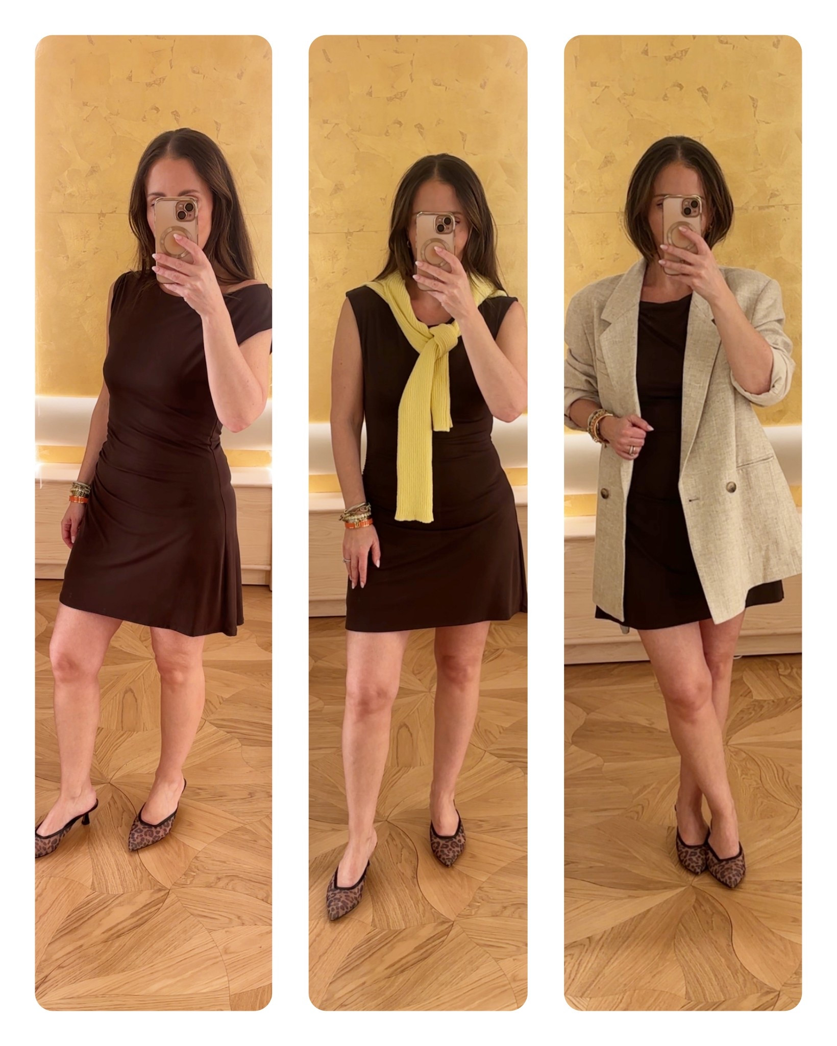 Summer staple: a brown dress! One that you can dress up or down
Dress: S
Blazer: xxs

#LTKsummer #LTKstyletip