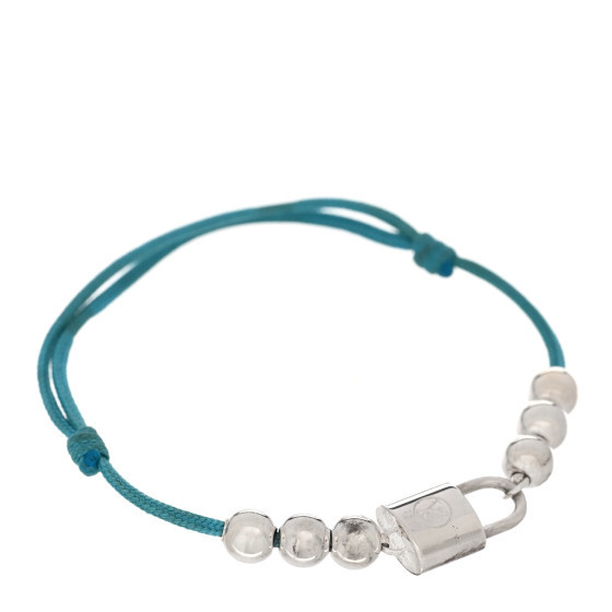 Sterling Silver Lockit Beads Bracelet Sky Blue | FASHIONPHILE (US)