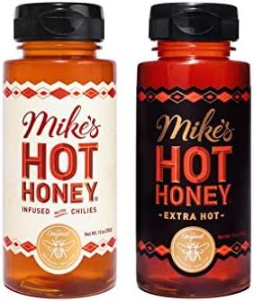 Mike’s Hot Honey – Original & Extra Hot Combo 10 oz (2 Pack), Hot Honey with an Extra Kick, S... | Amazon (US)
