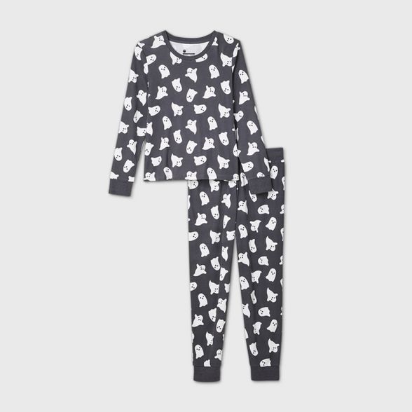 Women's Halloween Ghost Matching Family Pajama Set - Gray | Target