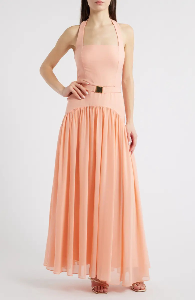 Aza A-Line Halter Dress | Nordstrom Rack