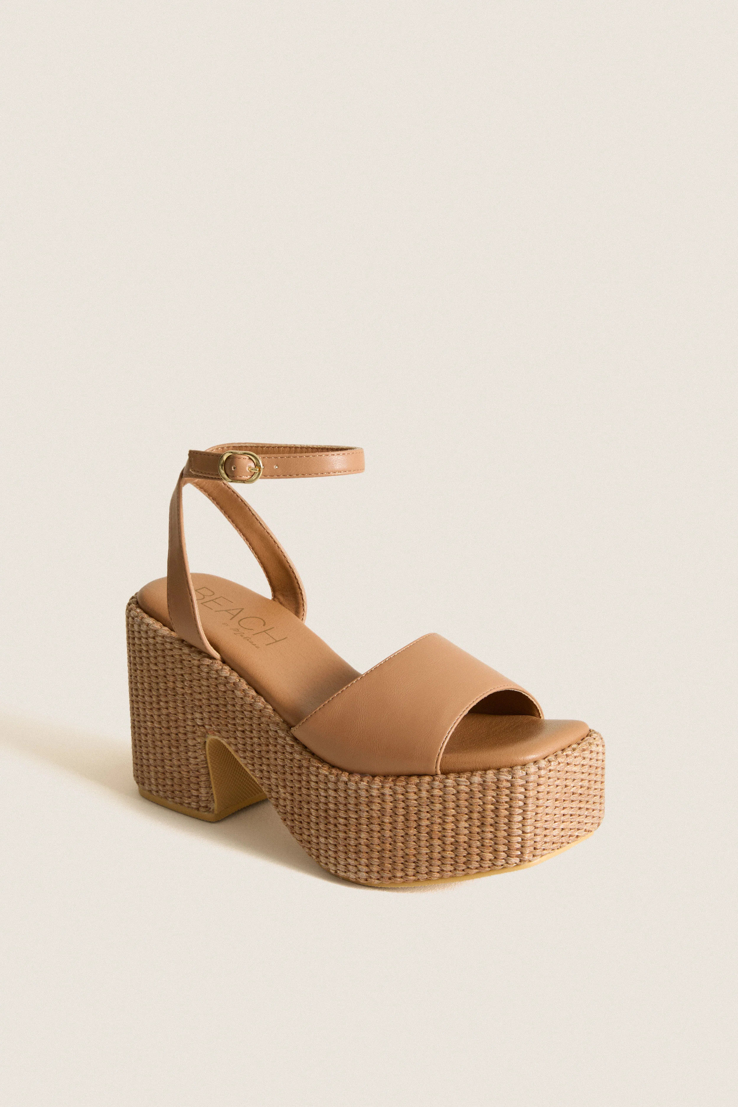 Cognac Arden Platform Heels | Tuckernuck (US)