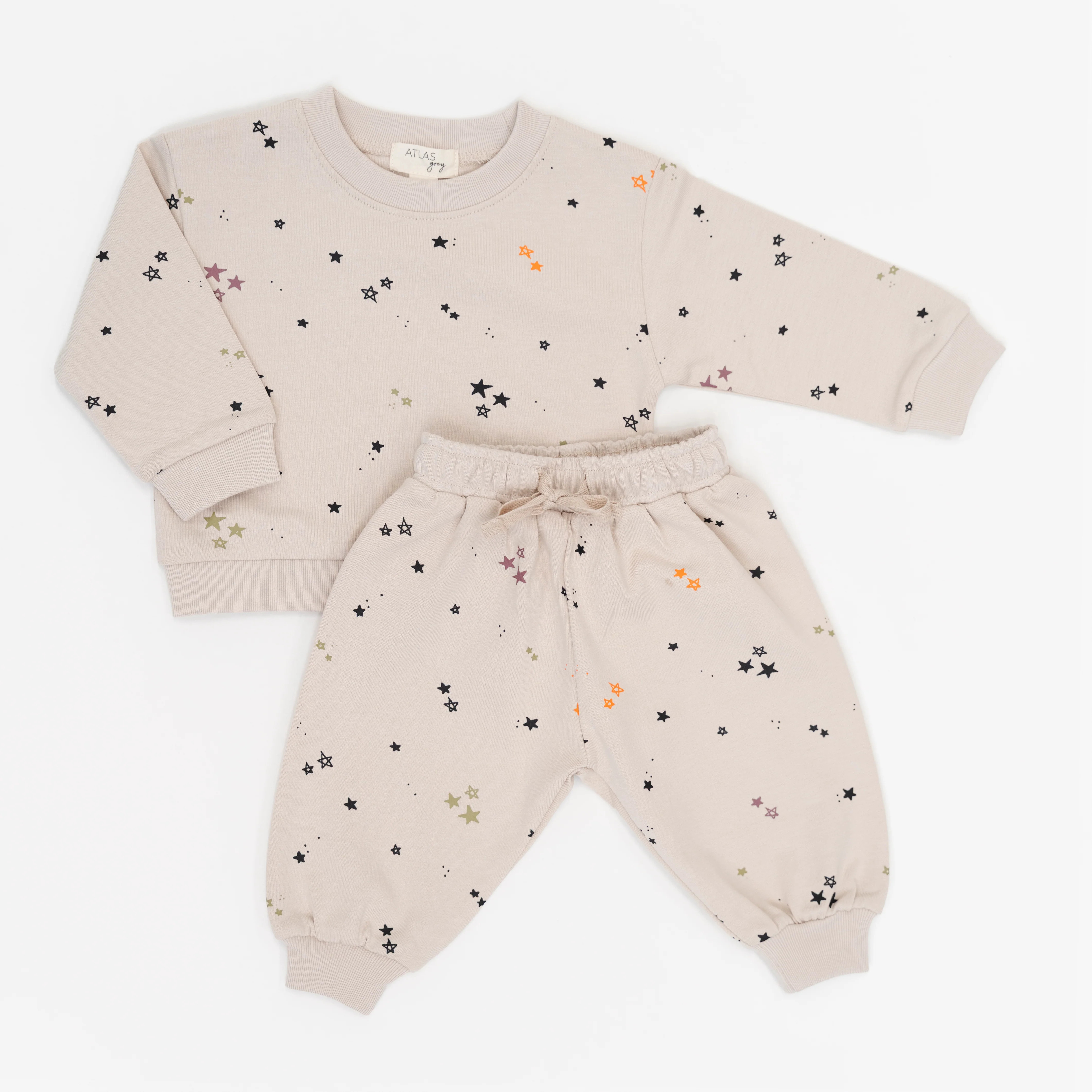 Spooky Stardust Organic Sweat Set | Atlas Grey