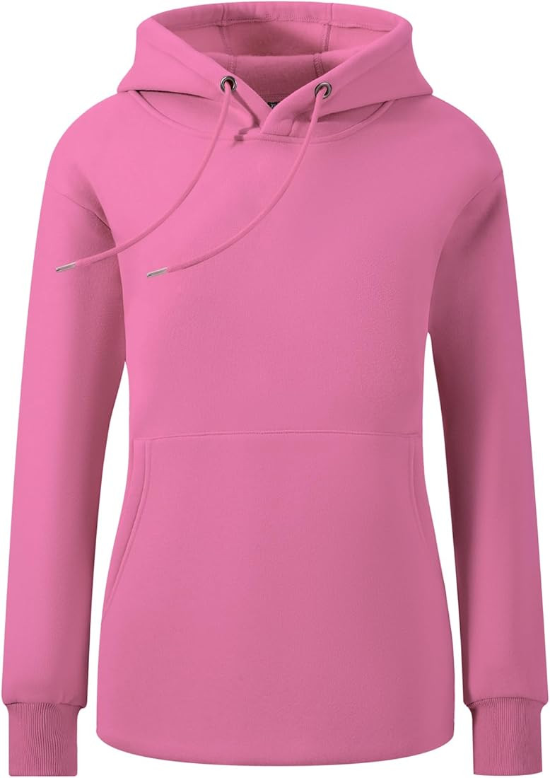 Comdify Womens Casual Warm Fleece Lined Pullover Hooded Sweatshirt Long Sleeve Pullover Fashion O... | Amazon (US)