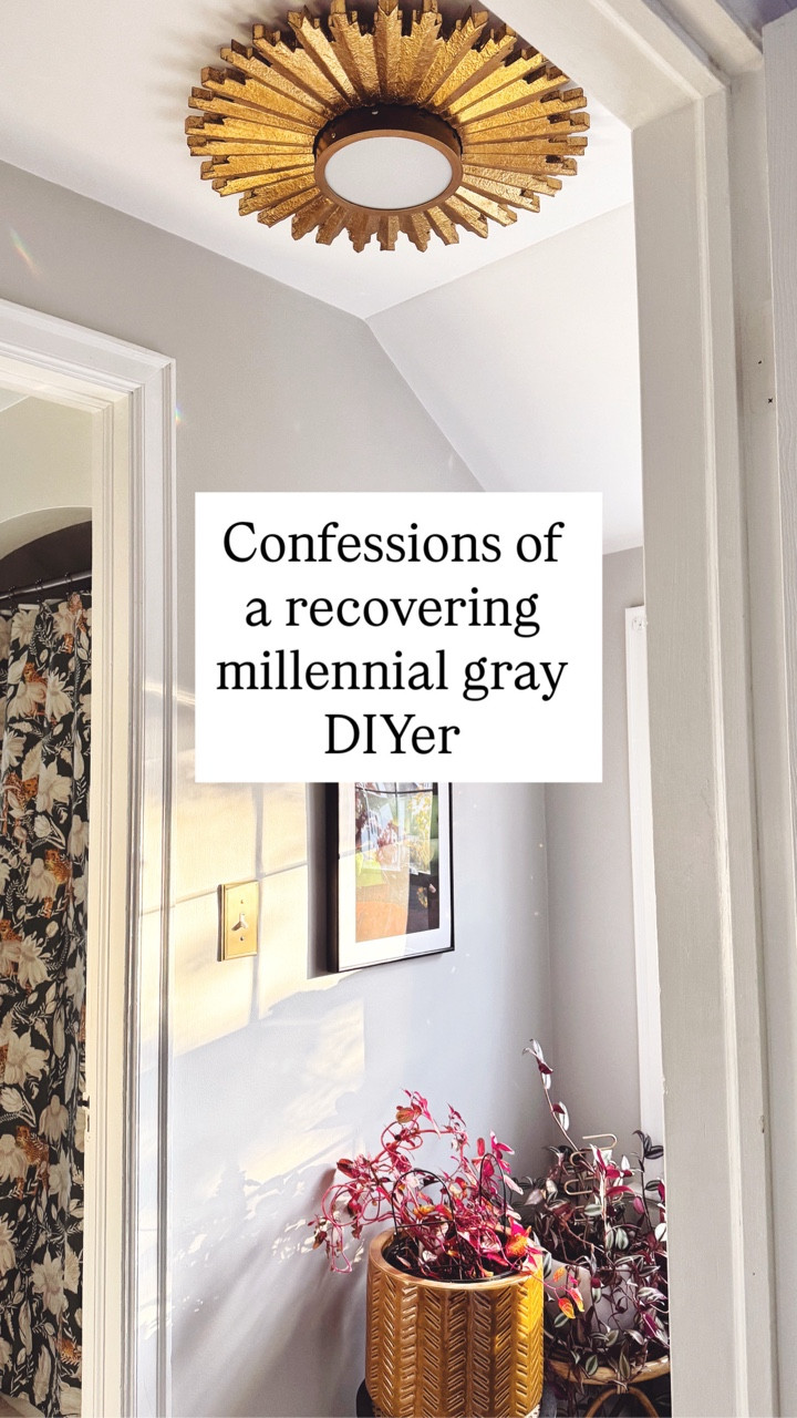 Confessions of a recovering millennial gray DIYer and a lighting upgrade. #Lowespartner 
I found this light on @loweshomeimprovement for less than $150.00 AND it’s currently on sale! I wanted a bold statement piece that I could build an entire style around. 🌟 

If you’re ready for some lighting updates then head to the Lowe’s store front in my bio! 💡 

#lowesfinds #affiliatelink #diyhomeprojects #howihaven #homeswithcharacter
