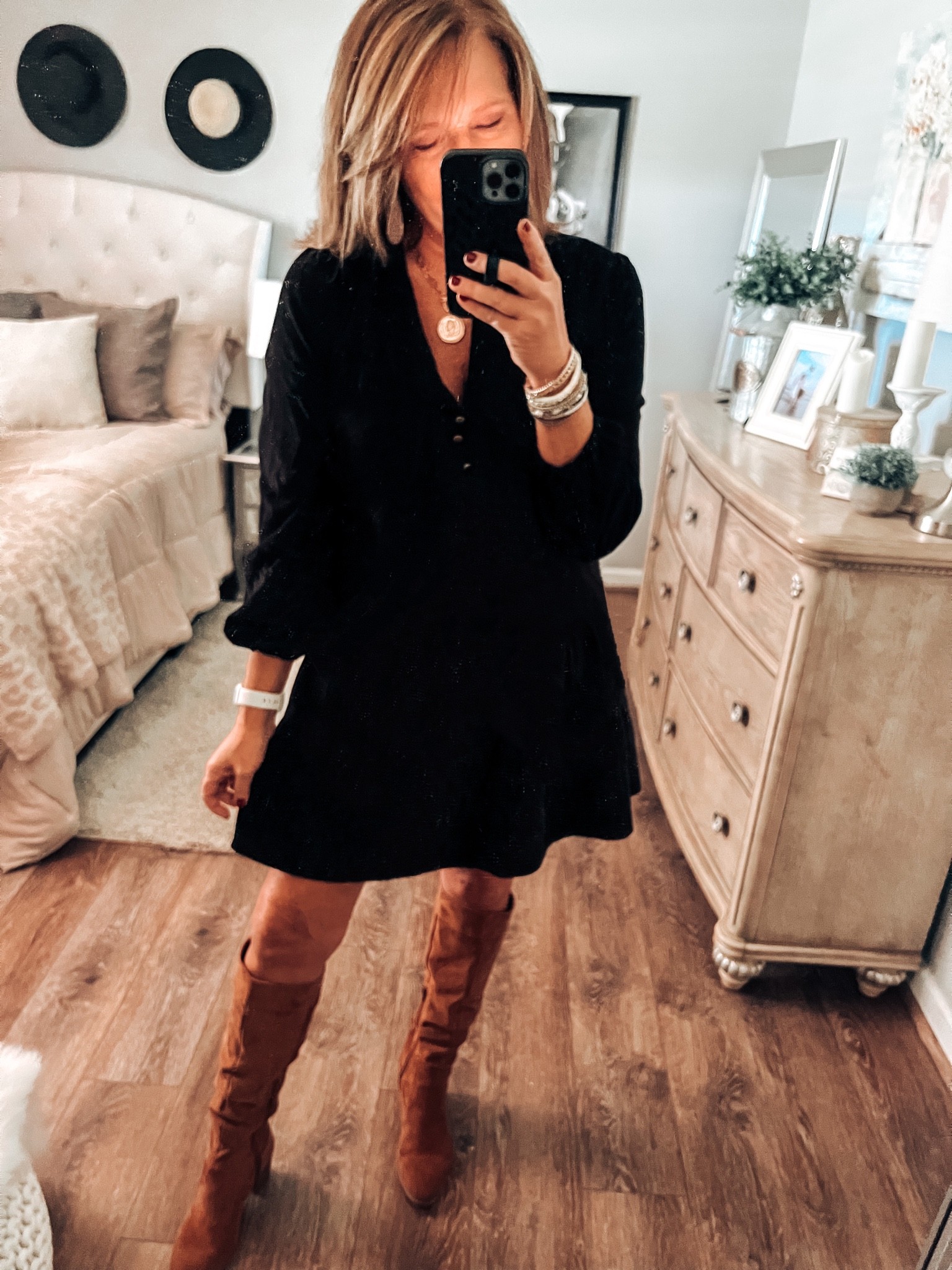 Absolutely in love with this drop waist soft lightweight corduroy dress by Time and Tru from Walmart. Wearing a medium for reference, more colors available, my height is 5’7” for reference normally wear size 8 or 10. Time and Tru cognac boots fits tts 

Dress, fall dresses, fall workwear, fall outfit, boots, casual dress, Walmart dresses, Walmart fashion, Walmart finds, business casual, date night outfit 

#LTKshoecrush #LTKunder50 #LTKsalealert