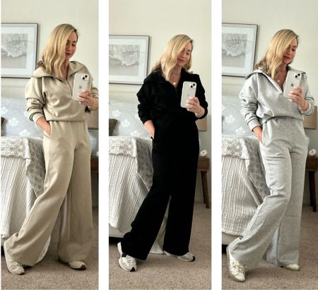 The most comfortable lounge wear set, I loved it so much that I bought it in three colors. Each color can bring a different vibe to your loungewear collection. Which one is your favorite?  #amazon #ootd #casual #loungewear #matchingset

#LTKfindsunder50 #LTKstyletip #LTKover40