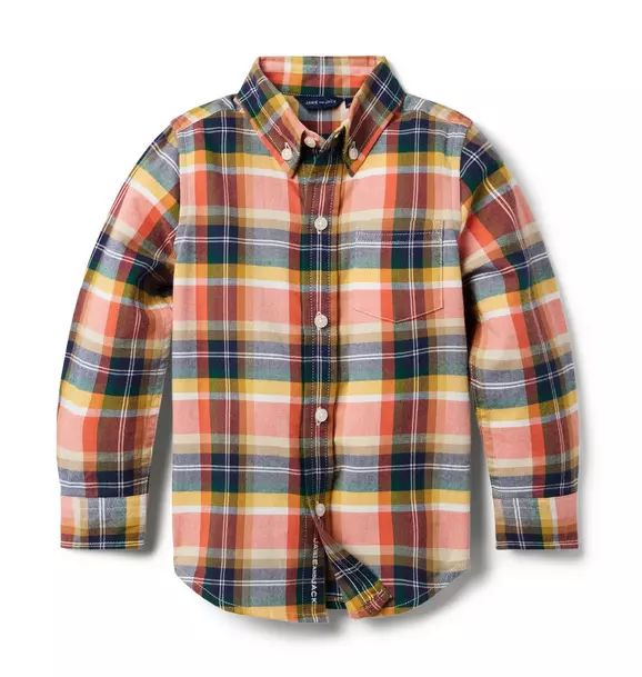 Brushed Twill Plaid Shirt | Janie and Jack