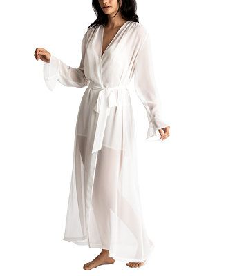Linea Donatella Chiffon Keepsake Wrap Robe & Reviews - All Pajamas, Robes & Loungewear - Women - ... | Macys (US)