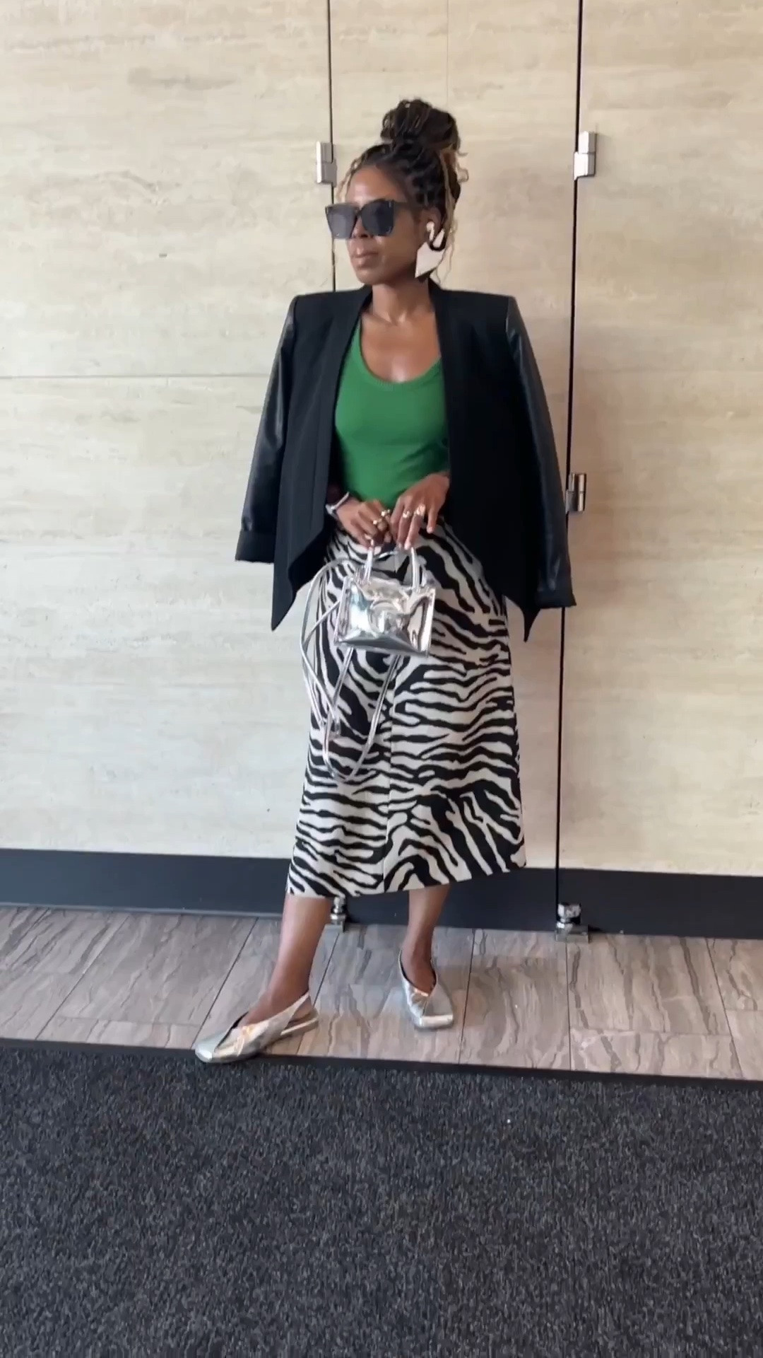 Day three of New York Fashion Week looked a little like this — shows, showrooms, a few familiar faces, and plenty of fashion in between.

For my look, I mixed a green top with zebra print, a black blazer, and silver accessories. You know I love a little color and print, especially during Fashion Week.

I added my look and a few similar pieces below if you want to check them out.

#LTKNYFW

#LTKootd #LTKdayinmylife