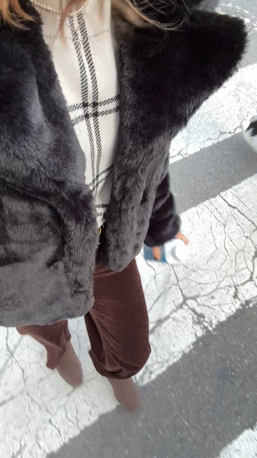 Fall outfit. New York City outfit. Holiday outfit. Christmas outfit.  I wore this around NYC! Anthropologie bow sweater in XXS regular (I ordered petite but they sent me regular, it works, but I would order petite if you are shorter than me, I’m 5’3). Anthropologie velvet pants in 24 petite. Madewell belt in XXS. I went up half a size in knee high boots. 

#LTKShoeCrush #LTKHoliday #LTKSeasonal