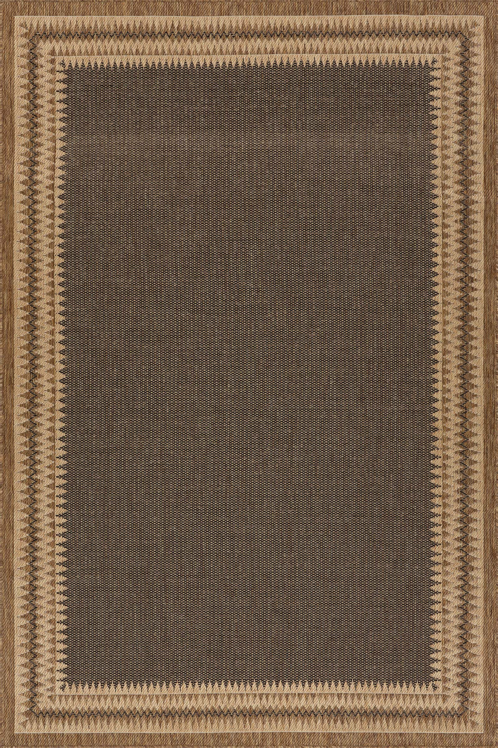 Color: CharcoalLoenya Modern Bordered Indoor/Outdoor Rug | Navy Navy swatchLoenya Modern Bordered... | Rugs USA