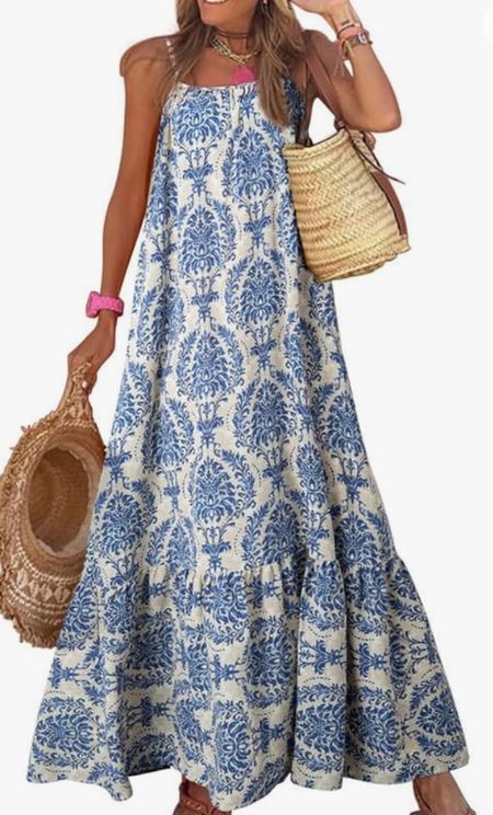 Amazon dress! 
More colors available!

Dokotoo Women Summer Dresses 2024 Spaghetti Strap Scoop Neck Smocked Ruffle Flowy Boho Maxi Dress





Summer outfit


#LTKOver40 #LTKMidsize #LTKFindsUnder50