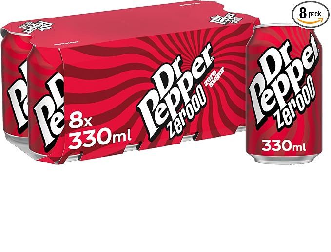 Dr Pepper Zero 8 x 330ml | Amazon (UK)