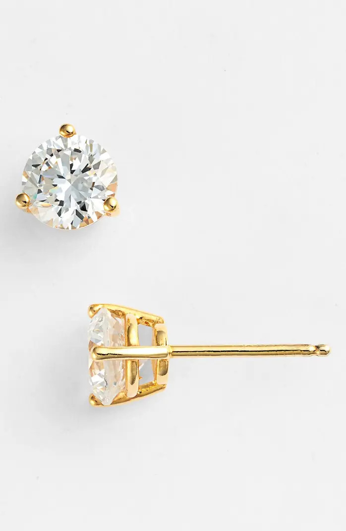 Cubic Zirconia Stud Earrings - 2ct. | Nordstrom