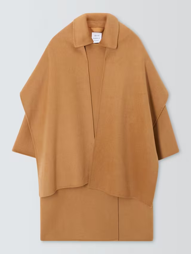 John LewisScarf Coat, Camel | John Lewis (UK)