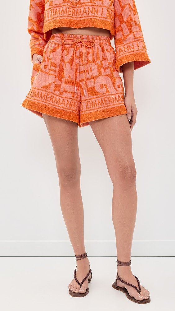 Zimmermann Solstice Towelling Shorts | Shopbop | Shopbop