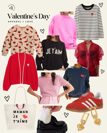 Make it Valentine’s Day without being too on the nose 😅

Sweatshirts, sweaters, red, pink, red adidas sambas, socks, earrings, tote bag

#LTKstyletip #LTKSeasonal #LTKGiftGuide