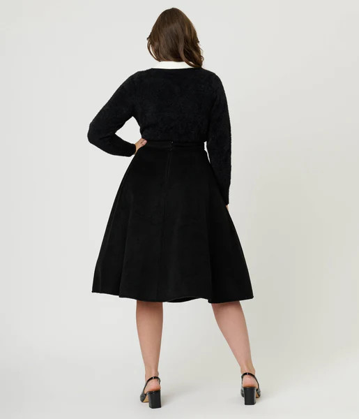 Unique Vintage Flying Witch Soda Shop Swing Skirt | UniqueVintage