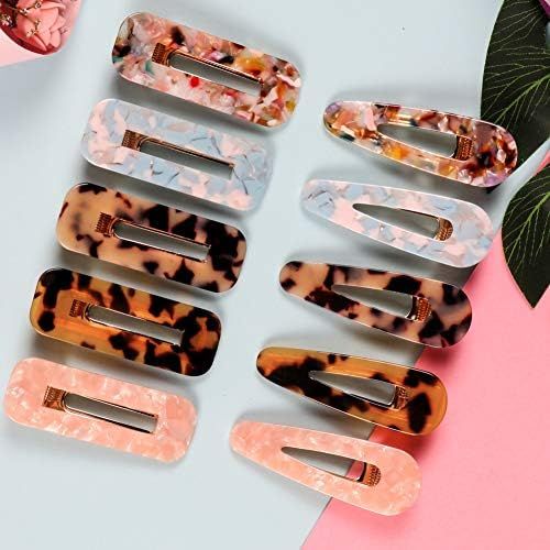 SYEENIFY Hair Clip, 10 Pcs Acrylic Barrette Hair Clips for Women Girls | Amazon (US)