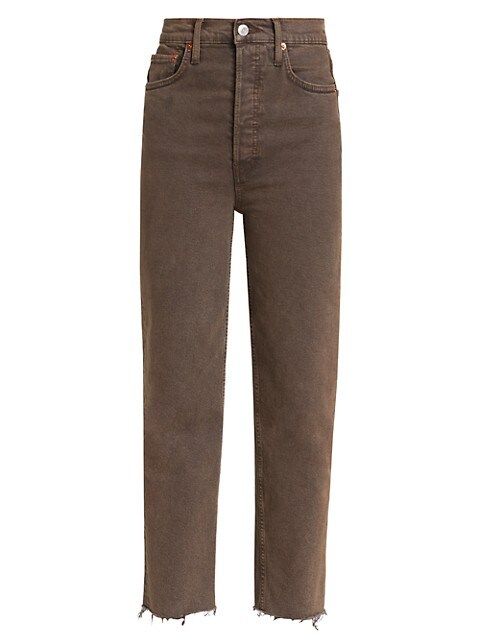 Re/done Ultra High-Rise Stovepipe Jeans | Saks Fifth Avenue