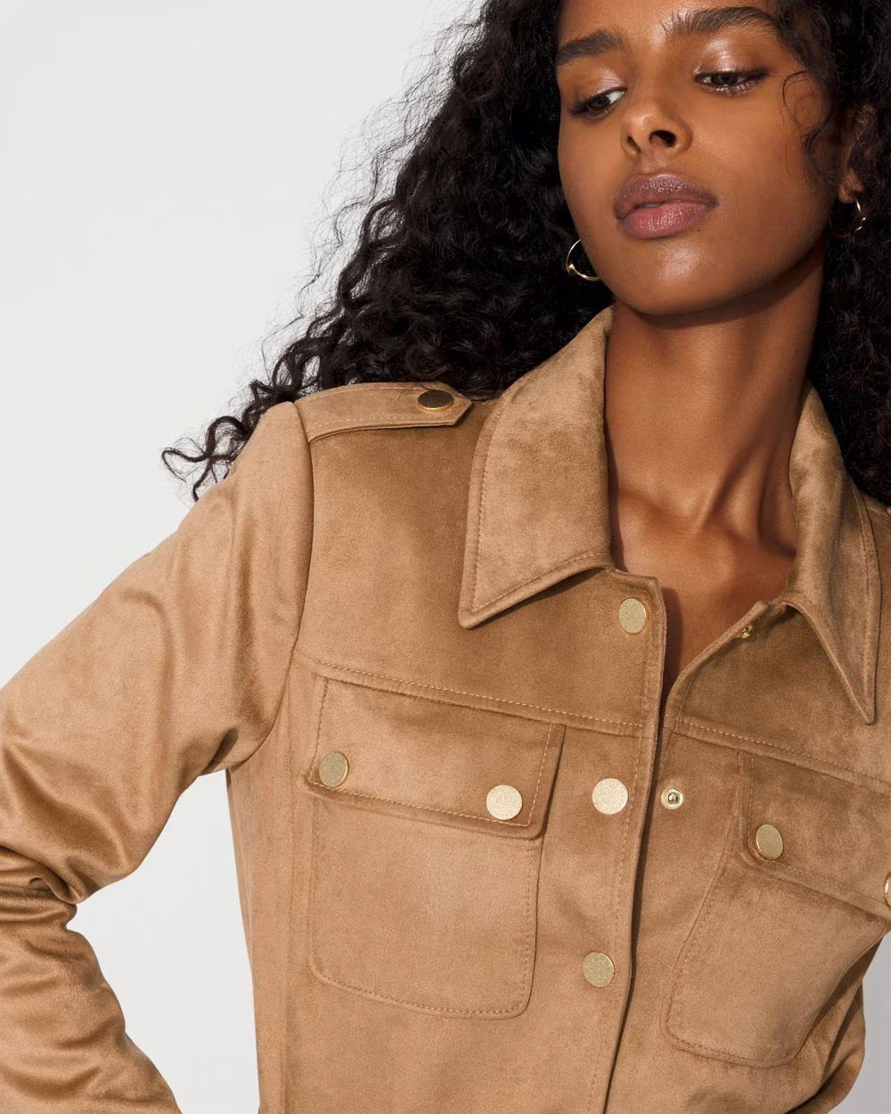 Faux Suede Moto Jacket | White House Black Market