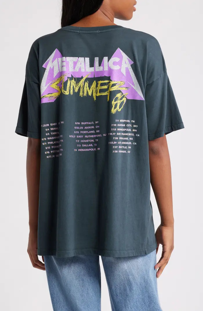 Daydreamer Metallica Damaged Justice Cotton Graphic T-Shirt | Nordstrom | Nordstrom